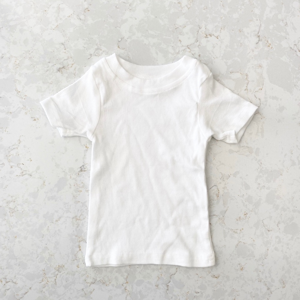 Fieldday White ribbed T